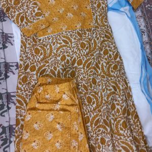 Cotton Kurti With Pant Set