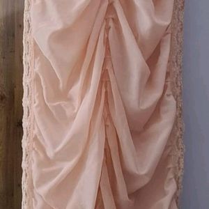 2 piece Pretty peach lacy delicate Nighty Gown Set