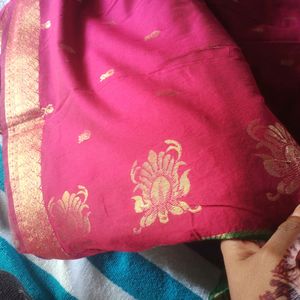 💥Price Drop💥Chanderi Cotton Pattu Saree