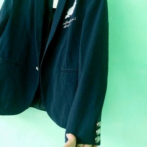 Premium Blazer ||XXL ||Puffed Shoulder||Dark Blue