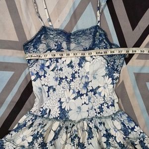 Blue And White Floral