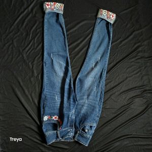 High Waist Trendy Jeans For Ladies And Girls