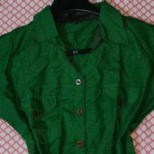 Green Fitted Shirt