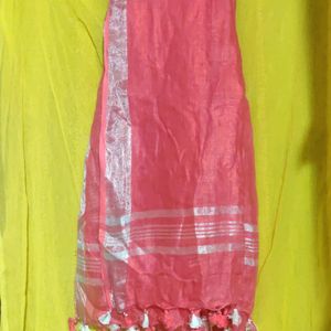 Festive Pink Dupatta Almost New