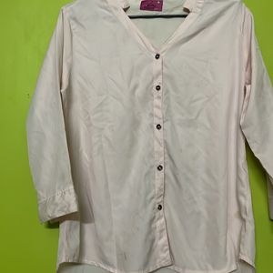 Peach Pink Shirt Stylish New For Women