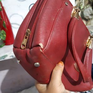 Cherry Colour Hand Bag