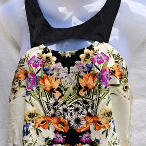 CUTE FLORAL LONG TOP