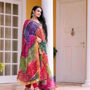 Nice Anarkali With Dupatta