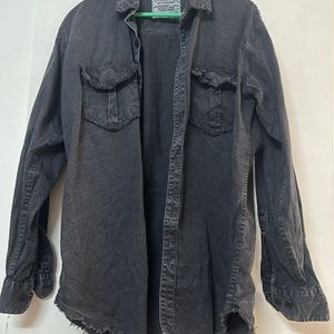 Charcoal Denim Shirt XL