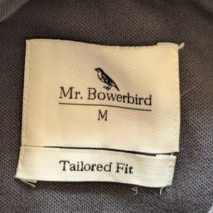 Mr Bowerbird Black Polo Shirt (M) New With Tag