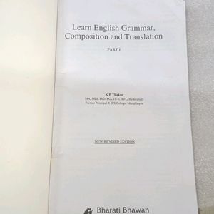 Learn English Grammar Composition And Tranlation 1