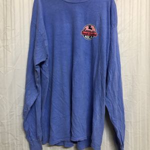 Gildan Blue Long Sleeve T Shirt