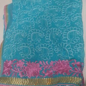 Embroidered Saree