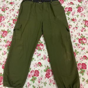 Army Green (olive) Cargo With Side Pockets