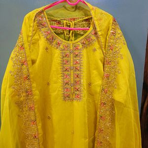 Pakistani Heavy Chandari Cotton Suit