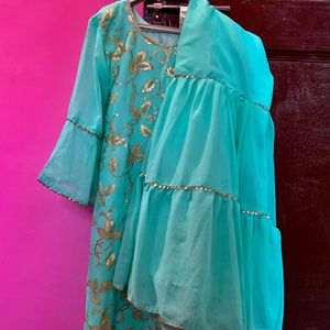 Light Green Kurta Sharara Set