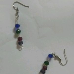 Silver Crystals Earrings