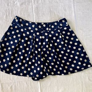 Polka Dots Pleated Skirt