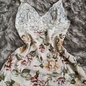 Victoria Secret Floral And Lace Dress