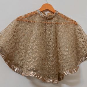 Golden Sequin Poncho