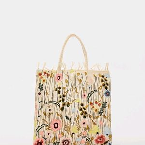 EMBROIDERED FABRIC BAG