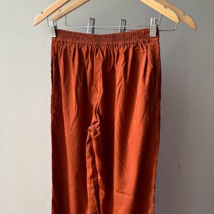 Rust Orange High Waist Pants