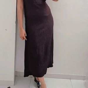 Body Con Maxi Coffee Brown