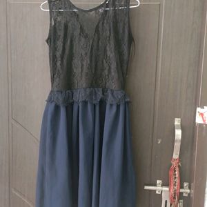 Frock Style Blue Dress