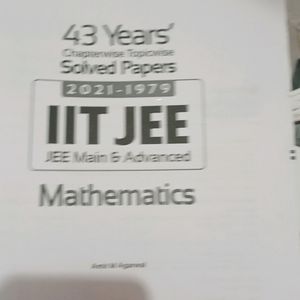 43 Years Chapterwise Topic Wise Solved Paper For IIT Mathematics