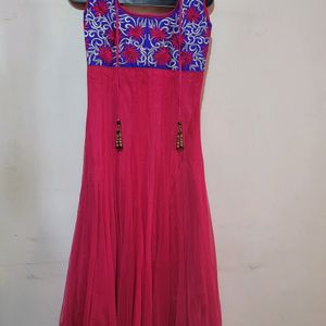 Pink Dress Full Anarakali