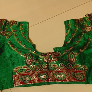 Green Work Blouse