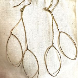 H & M: Gold Dangler Earrings