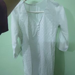 White Daily Wear Kurti