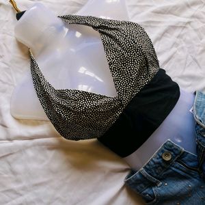 Halter V Neck Top