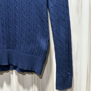 Tommy Hilfiger V-Neck Navy Blue Sweater