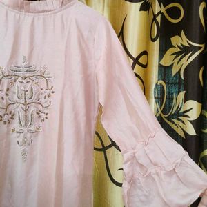 Pink Long Kurti