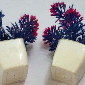 Plants 1 pair Blue multo Artificial Showpic indoor