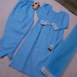 Sky Blue Heaven Suit Set Total New