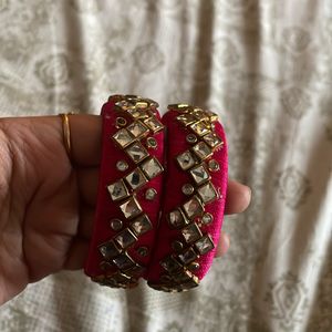 Kundan Thread Bangles