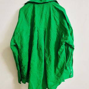 Zara Green Oversized Shirt