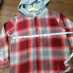 Winter Sale_kids hooded Casual Shirt