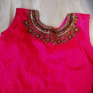 Pink And White Lehenga