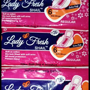 Lady Fresh Shail Sanitary napkin.