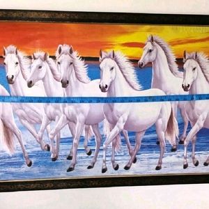 7 Horses Running Painting