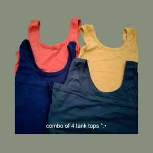 combo of 4 tank tops !