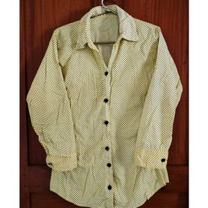 Woman's Light Yellow Shirt For Jeans .