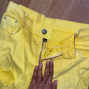 Ripped Yellow Jeans, No Refund / Return