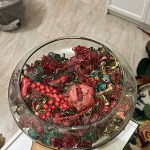 Potpourri And Glass Bowl