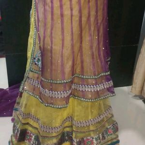 Designer Lehanga Choli With Long Chunri