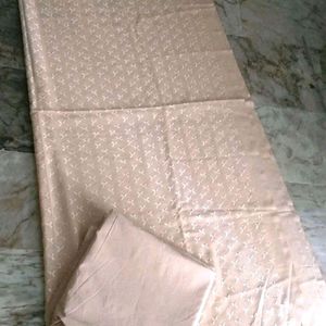 2 Piece Chikankari Golden badami suit unstitched